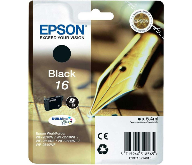 EPSON T16 black 5.4ml C13T16214010 - 121859 - zdjęcie